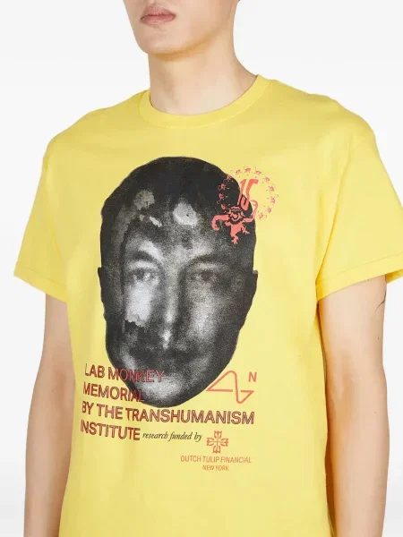 Tricou Dtf.nyc cu imagine galben