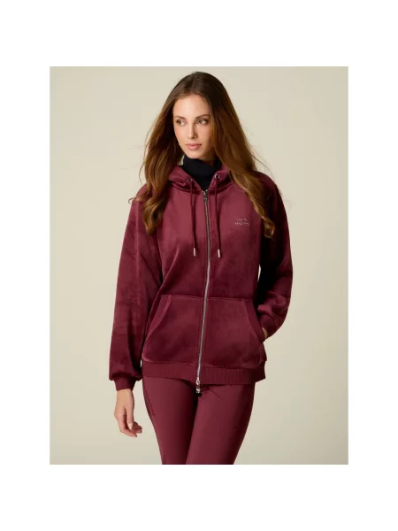 Bluza z kapturem Oltre z kapturem czerwona