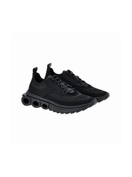 Sneakersy Salvatore Ferragamo skórzane casual czarne