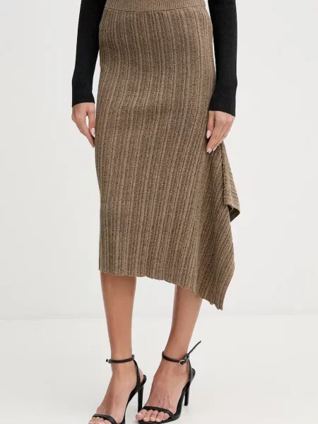 Sisley fustă cu maro