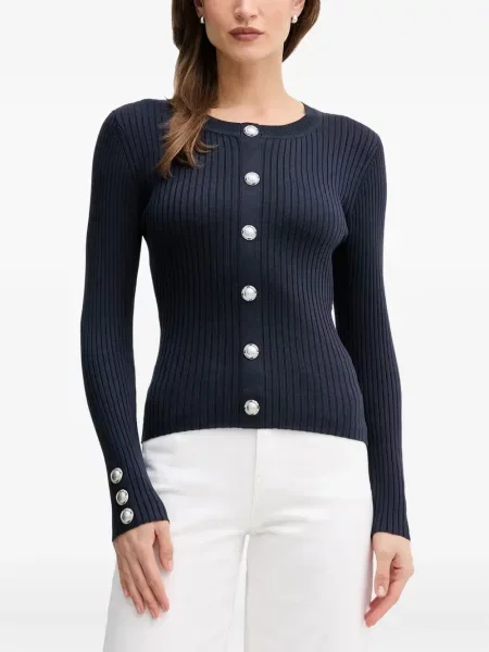Cardigan Marc Aurel tricotate albastru