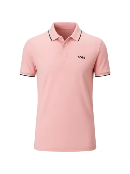 Tricou polo Boss roz