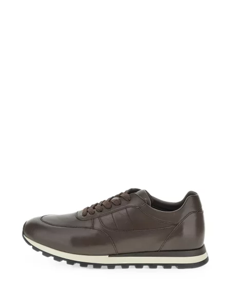 Sneakerși Paul & Shark din piele maro