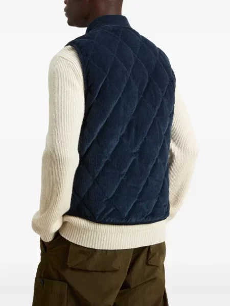 Vestă Woolrich de catifea cord albastru