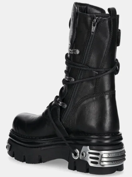 Pantofi New Rock din piele negru