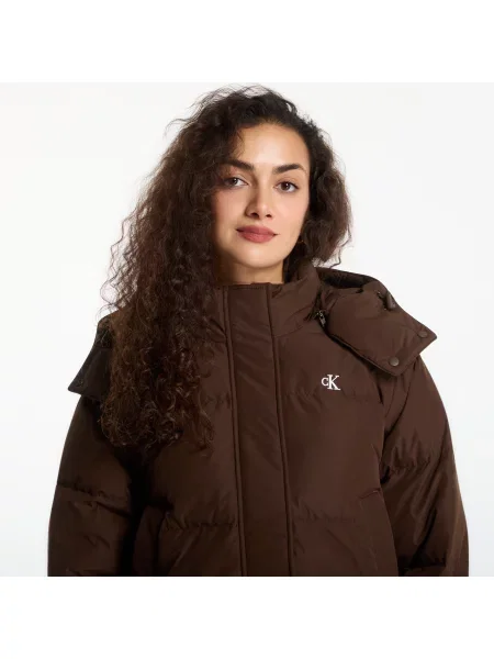 Jacket Calvin Klein Jeans Matte Detachable Slv Short Down Brown Cork L rjava