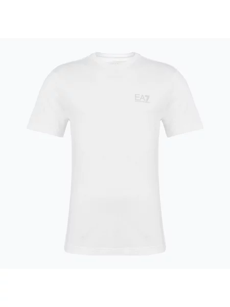 T-shirt z nadrukiem z logo Ea7 Emporio Armani biała