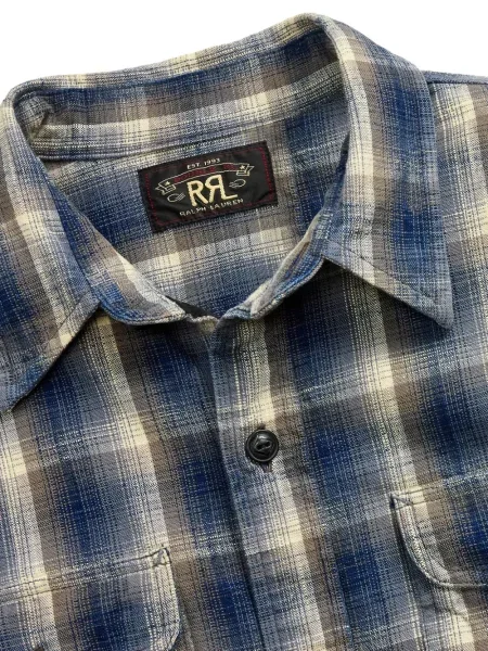 Kostkované kostkovaná košile Ralph Lauren Rrl modré