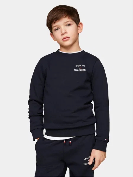 Tommy Hilfiger Bluză Th Logo Bleumarin