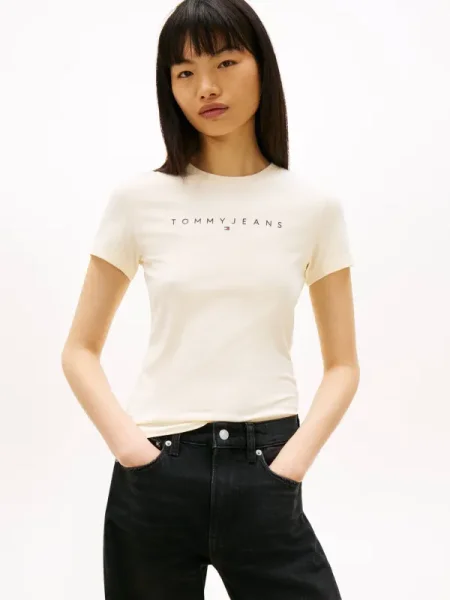 Tommy Jeans Tricou galben