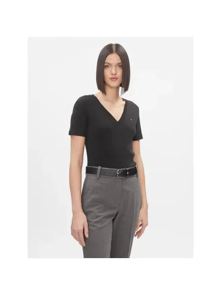 Tommy Hilfiger Póló New Cody Slim Fit fekete