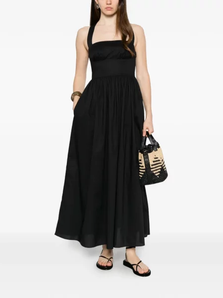 Rochie midi Matteau fără mâneci negru