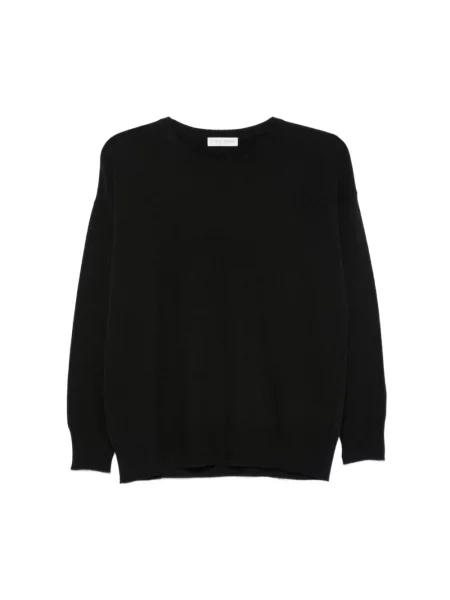 Sweter Le Tricot Perugia z długim rękawem czarny