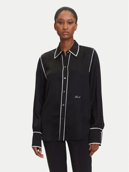 KARL LAGERFELD Cămașă negru