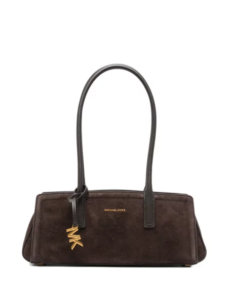 Τσάντα Michael Michael Kors σουέτ με αυτόγραφο καφέ