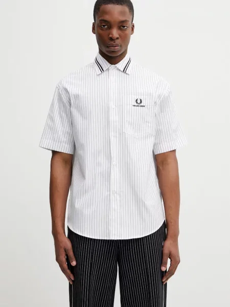 Fred Perry srajca x Kris Van Assche bela
