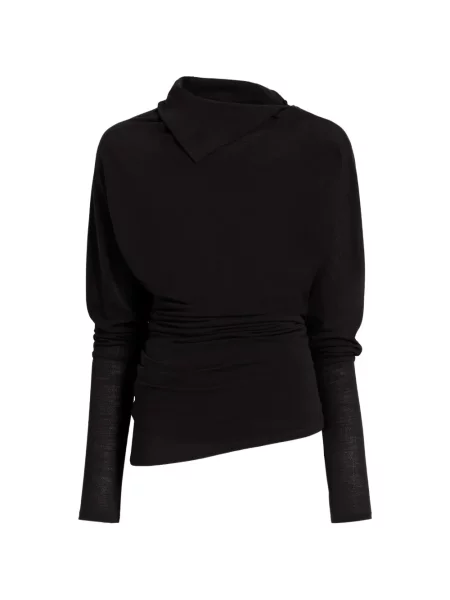 Top Proenza Schouler din jerseu negru