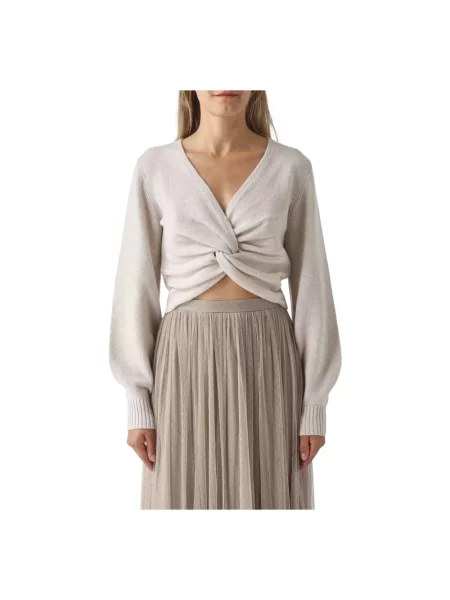 Sweter Twinset wełniany niebieski