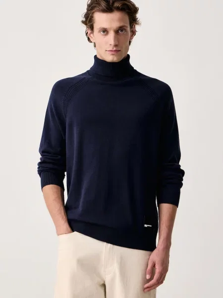 Karl Lagerfeld Jeans pulover cu guler înalt pentru bărbați din