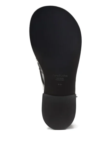 Pantofi derby Acne Studios din piele cu tepi negru