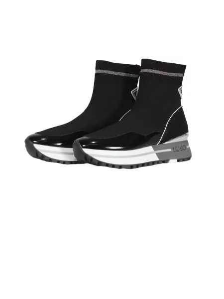 Sneakersy Liu Jo wsuwane skórzane czarne