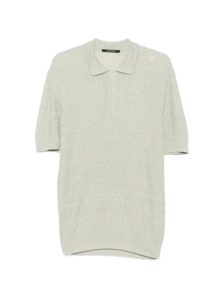 Tricou polo Tagliatore tricotate verde