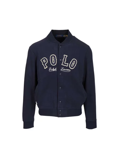 Kurtka Polo Ralph Lauren polarowa z logo niebieska
