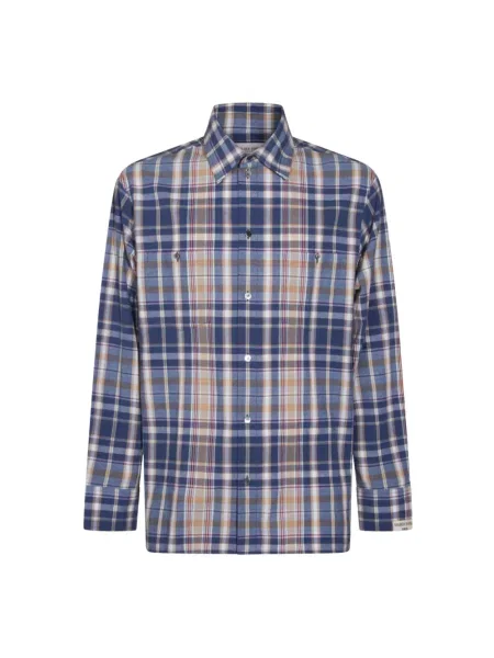 Wielobarwność koszula Golden Goose w kratkę złota