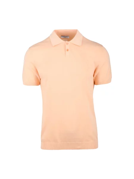 Koszulka polo Wool & Co wełniana pomarańczowa