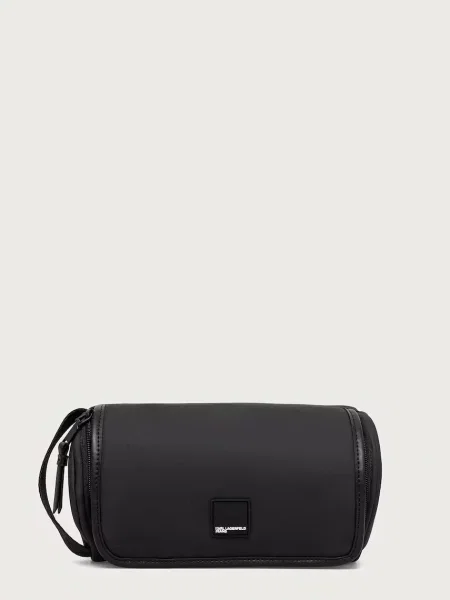 Pungă cosmetică Karl Lagerfeld Jeans negru