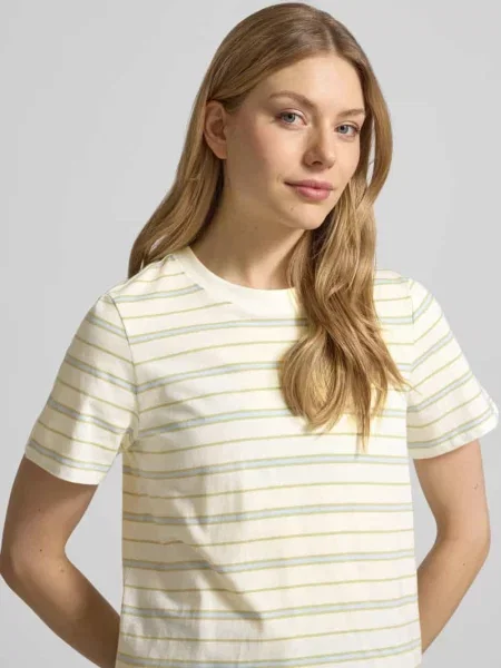 T-shirt o kroju regular fit z czystej bawełny S.oliver Red Label biała