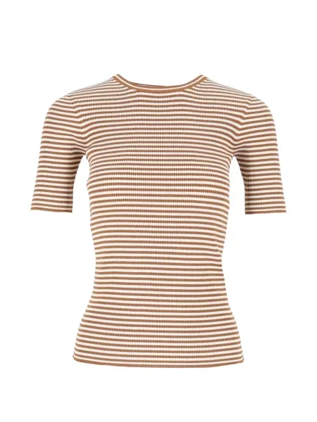 Πλεκτή μπλούζα Max Mara καφέ