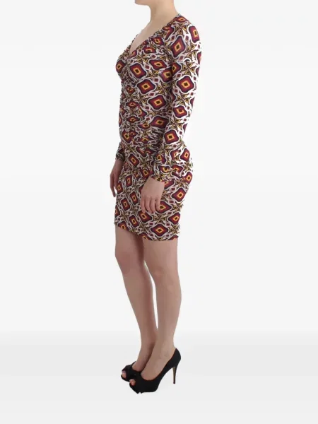 Rochie mini Gianfranco Ferre cu imagine cu imprimeu geometric roșu