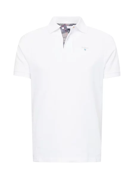 Barbour Polokošile Tartan Tailored Fit bílá