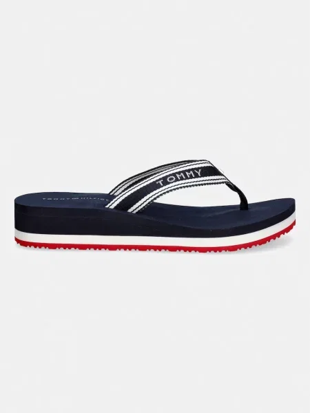 Dámske žabky Tommy Hilfiger Flag Print Summer Sandal rwb modrá