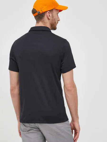 Polo tričko Michael Kors hladký černá
