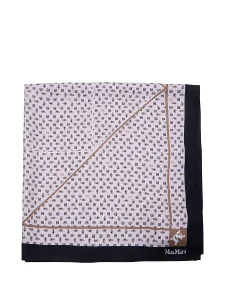 Fular Max Mara cu model paisley roz