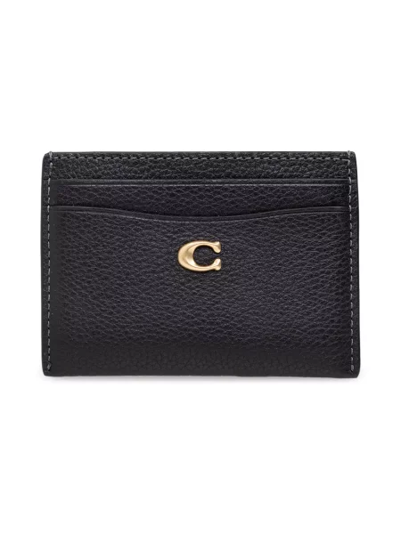 Coach etui na karty skórzane Essential Card Case czarny