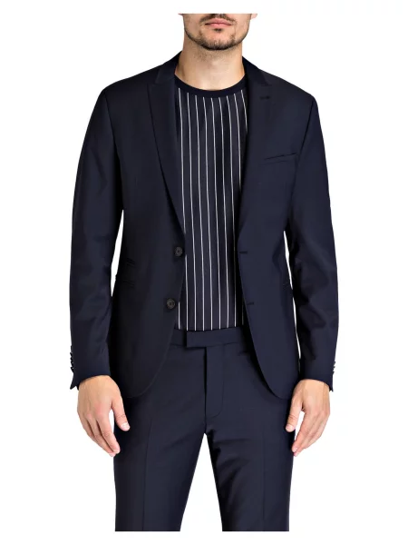Drykorn Marynarka Garniturowa Irving Extra Slim Fit blau granatowa