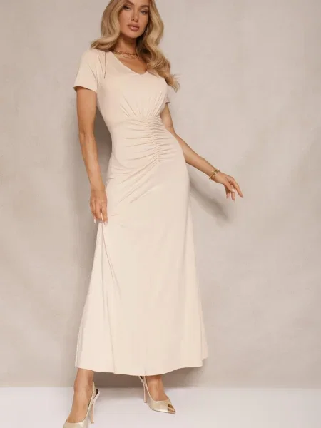 Rochie Avenile deschis bej