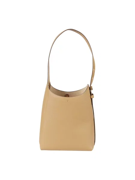 Mała torebka hobo Tory Burch skórzana żółta