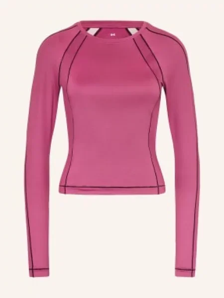 Under Armour Koszulka Do Biegania Ua Coldgear Textured Crew rot fuksja