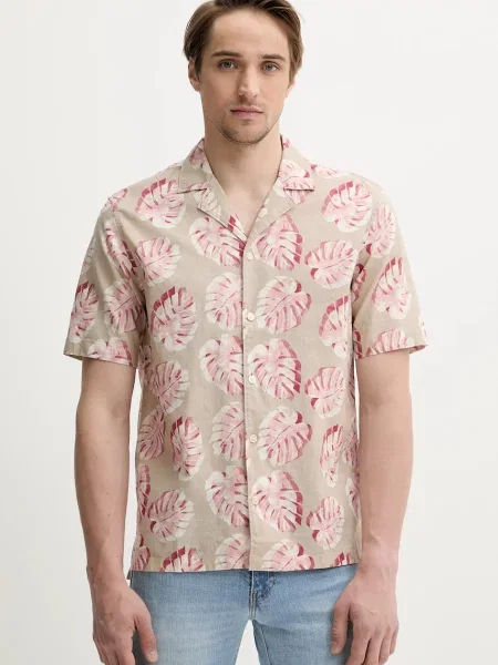 Lanena srajca Marc O'Polo bež