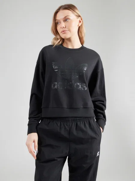 Mikina adidas Originals SNAKE CREW čierna