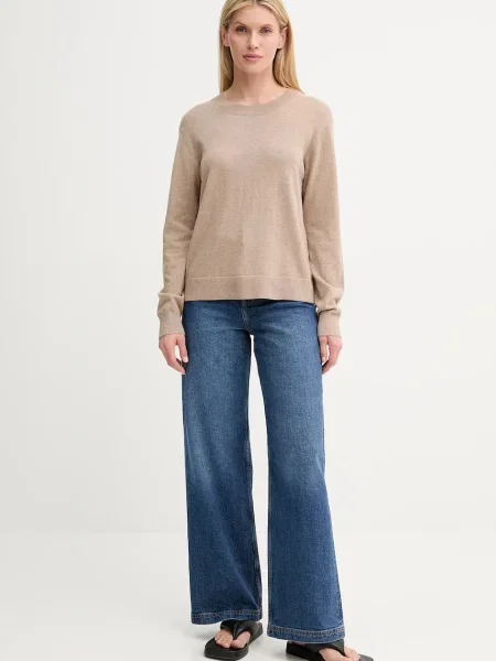 Вовняний светр MUNTHE SWELINA легке бежевий