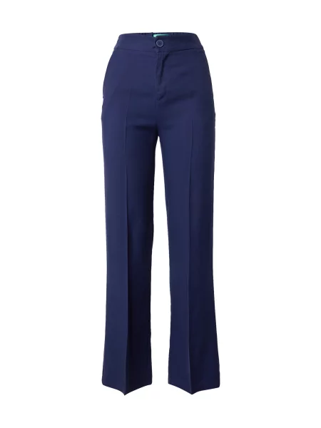 UNITED COLORS OF BENETTON Hlače na crtu mornarsko plava