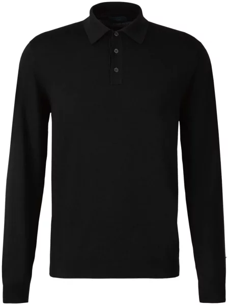 Tricou polo Zanone tricotate albastru