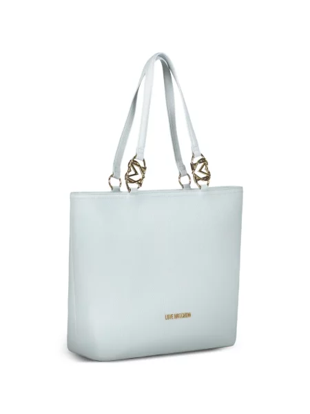 Kabelka Love Moschino s autogramem modrá