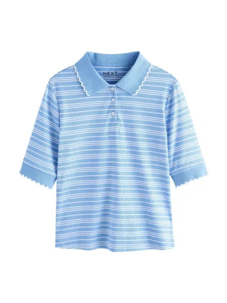 Next Tričko světlemodrá bílá