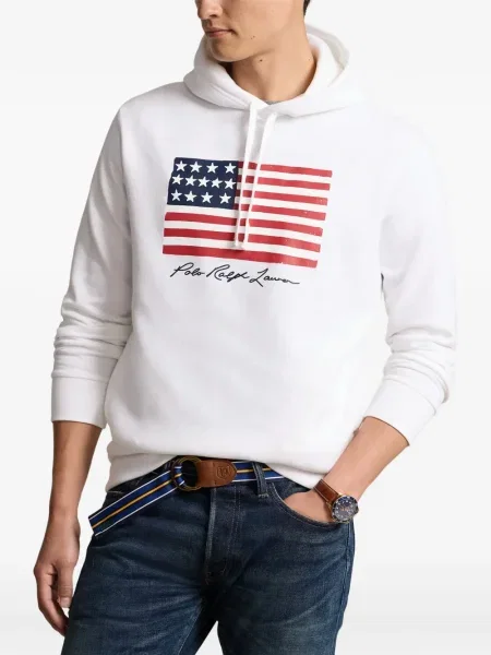 Curea Polo Ralph Lauren tricotate cu autograf cu șireturi albastru